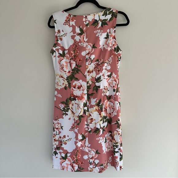 Connected Apparel Women's Floral Dress Sleeveless Midi Dress Size 8 - Picture 4 of 5